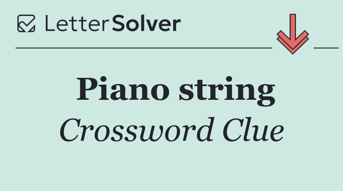 Piano string