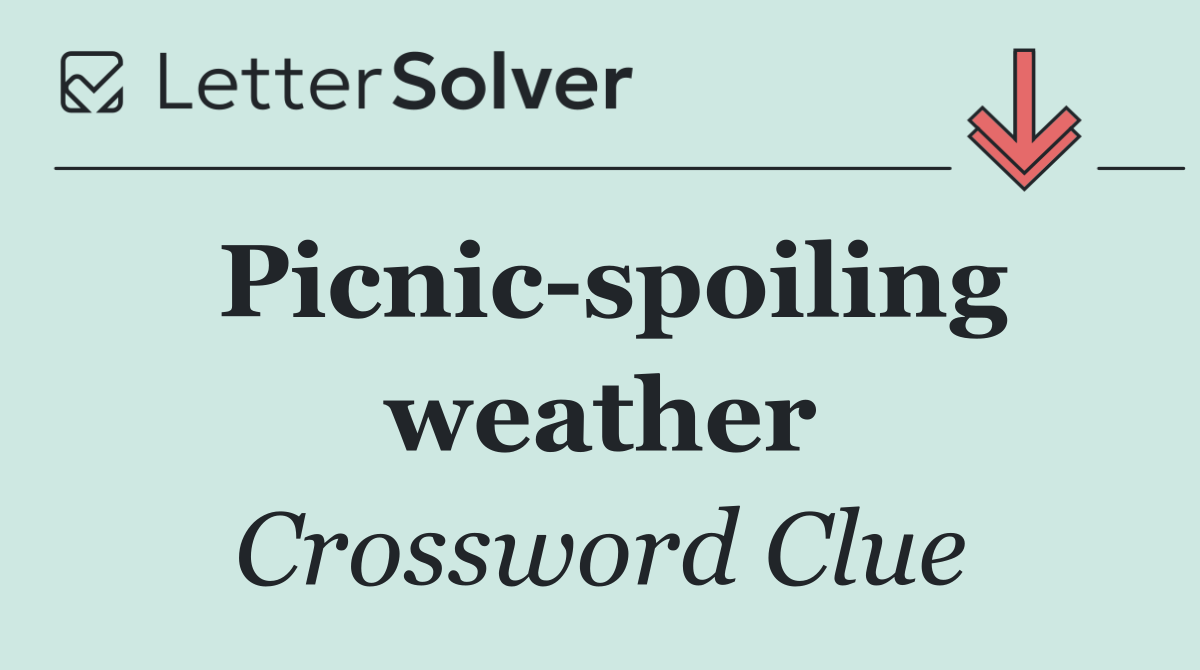 Picnic spoiling weather