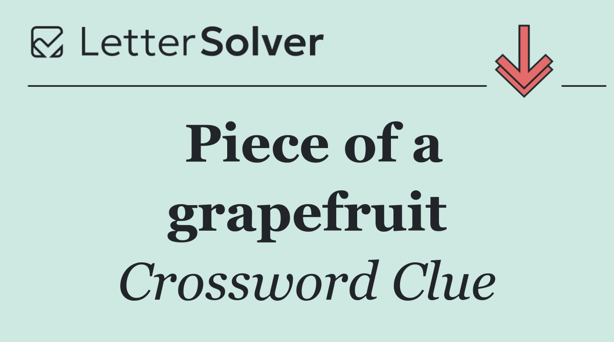 Piece of a grapefruit
