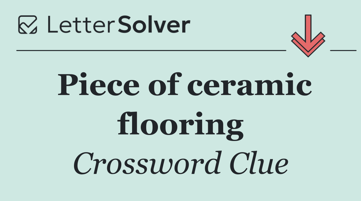 Piece of ceramic flooring
