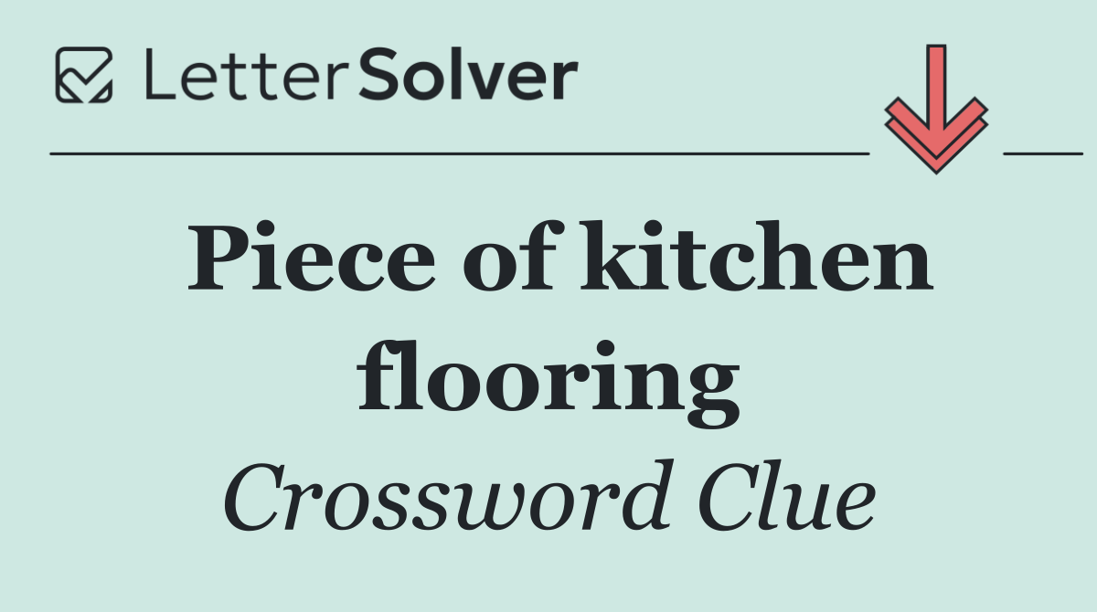 Piece of kitchen flooring