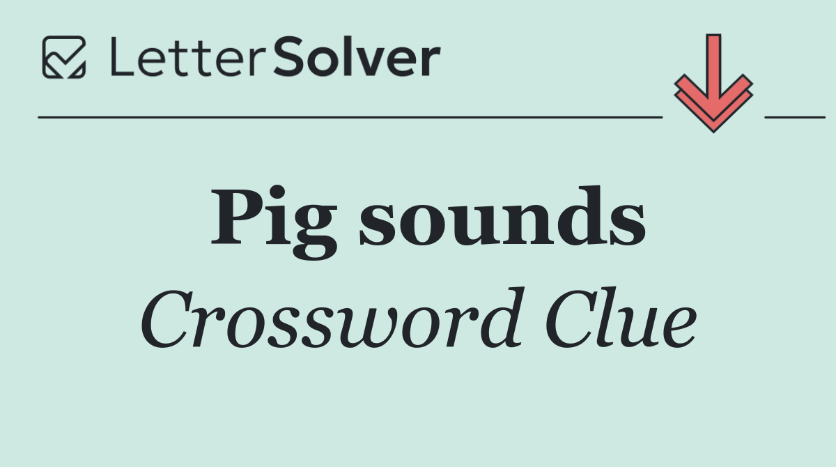 Pig sounds