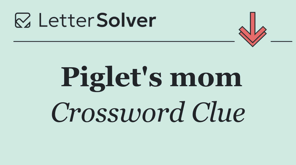 Piglet's mom