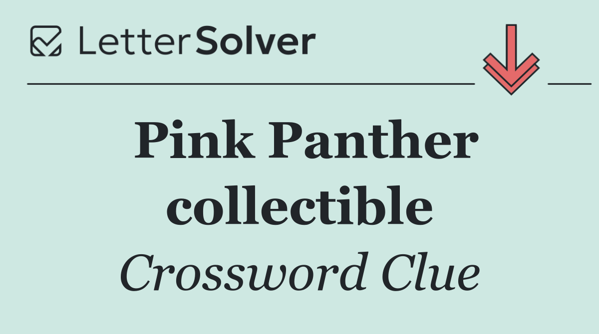Pink Panther collectible