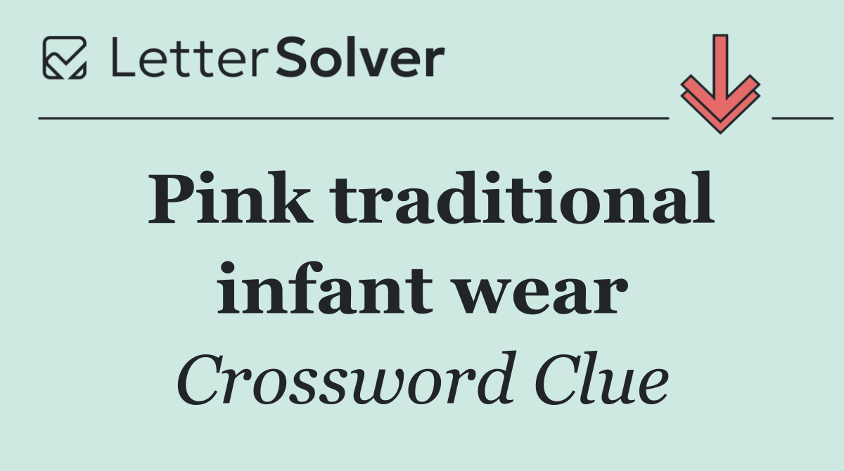 Pink traditional infant wear