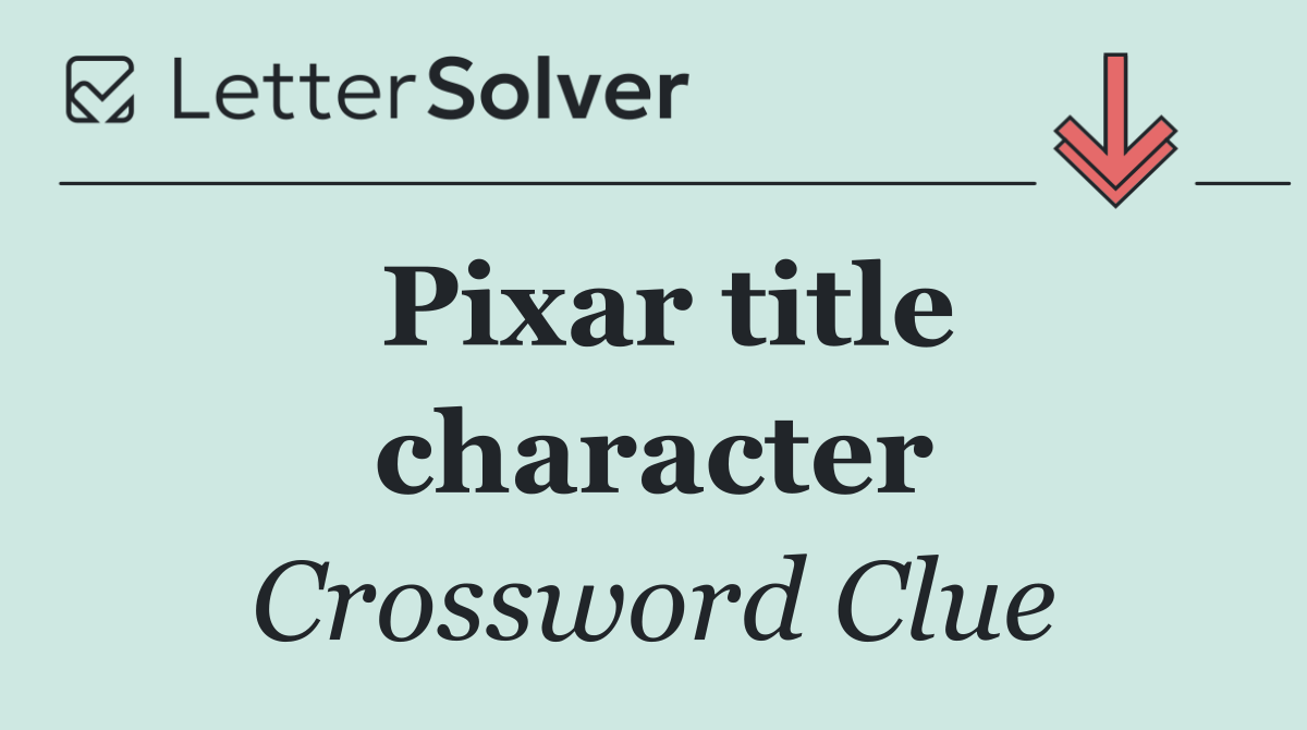 Pixar title character
