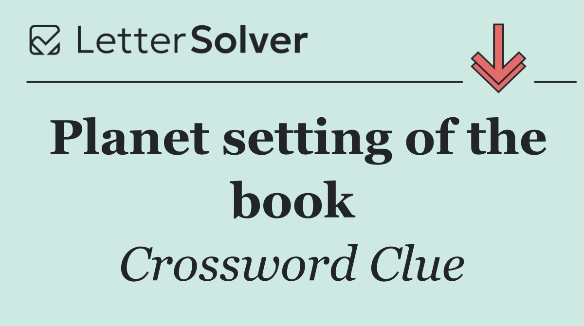 Planet setting of the book