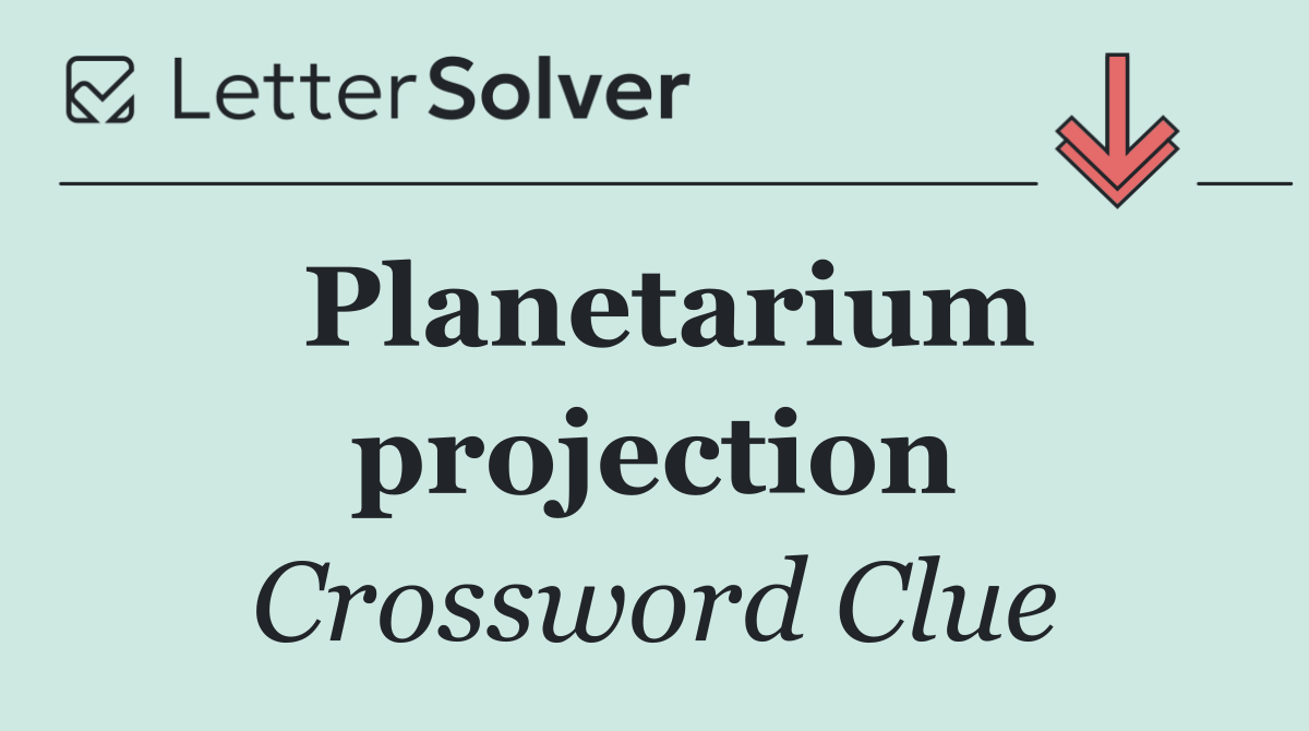 Planetarium projection