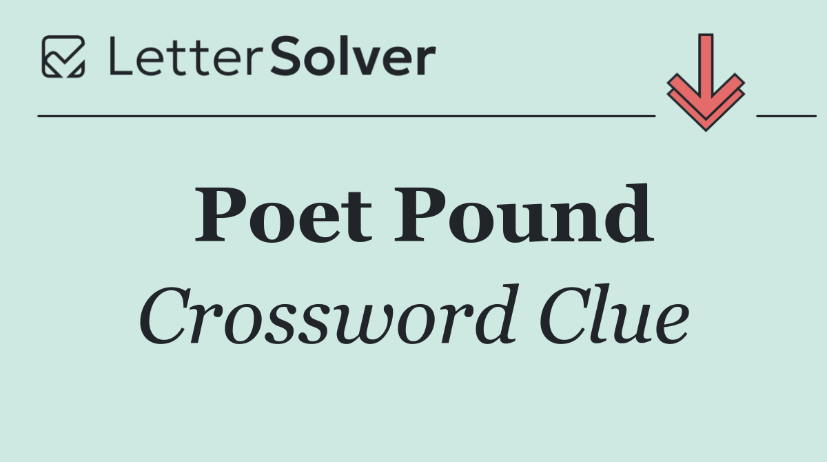 Poet Pound