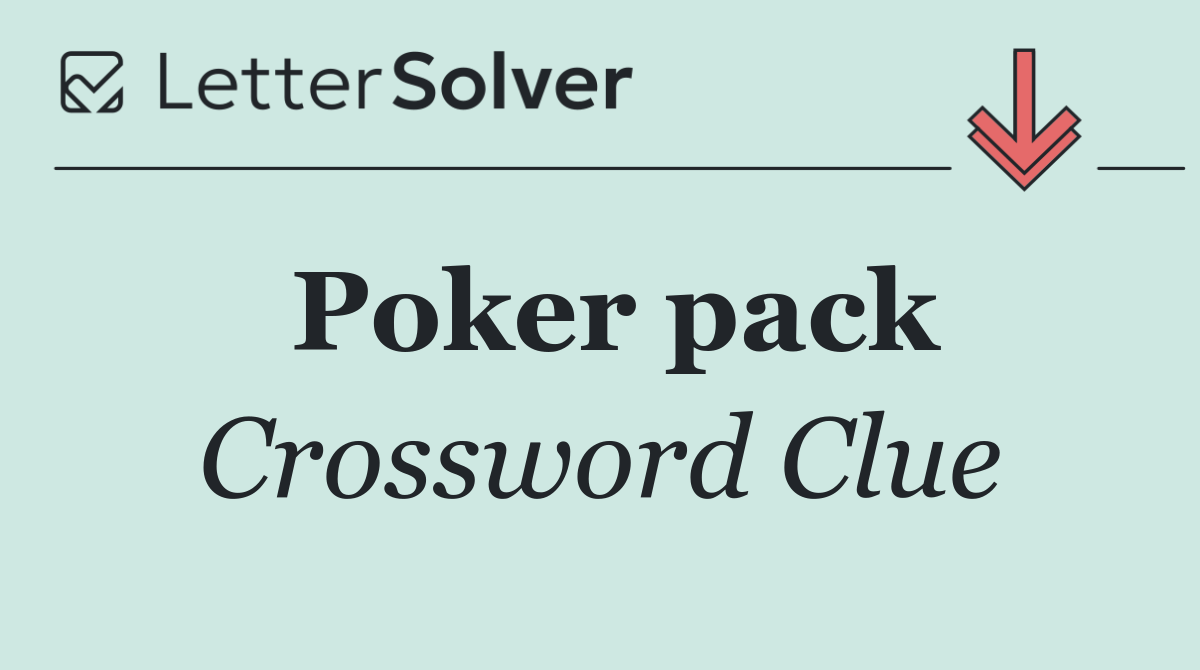Poker pack