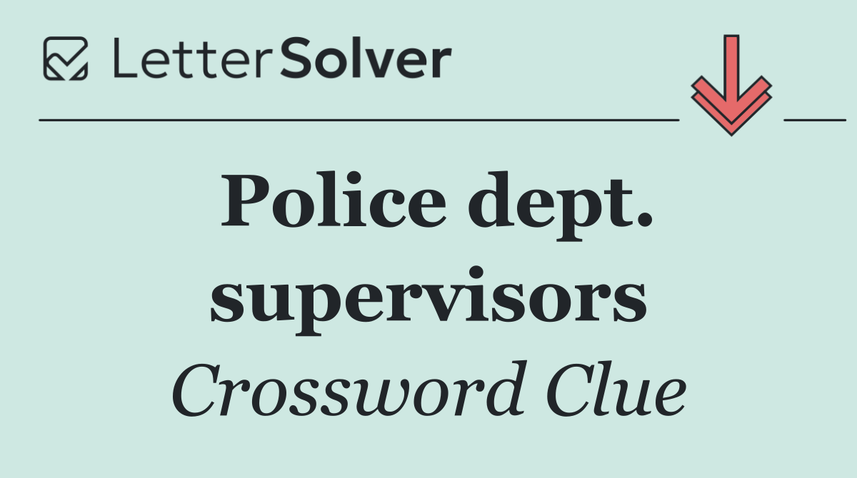 Police dept. supervisors