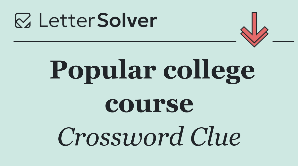 Popular college course