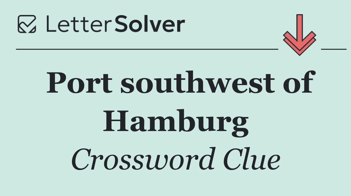 Port southwest of Hamburg