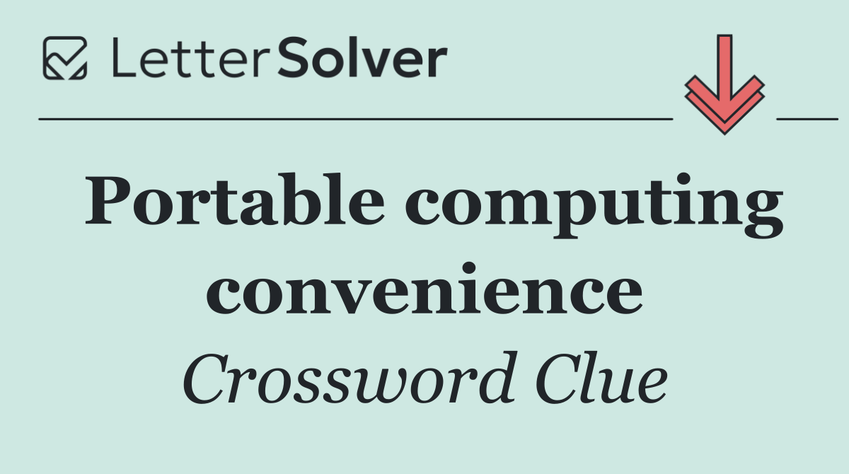 Portable computing convenience