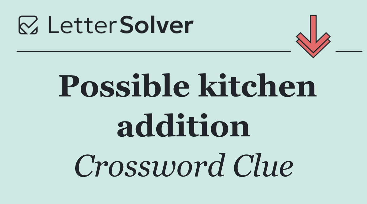 Possible kitchen addition