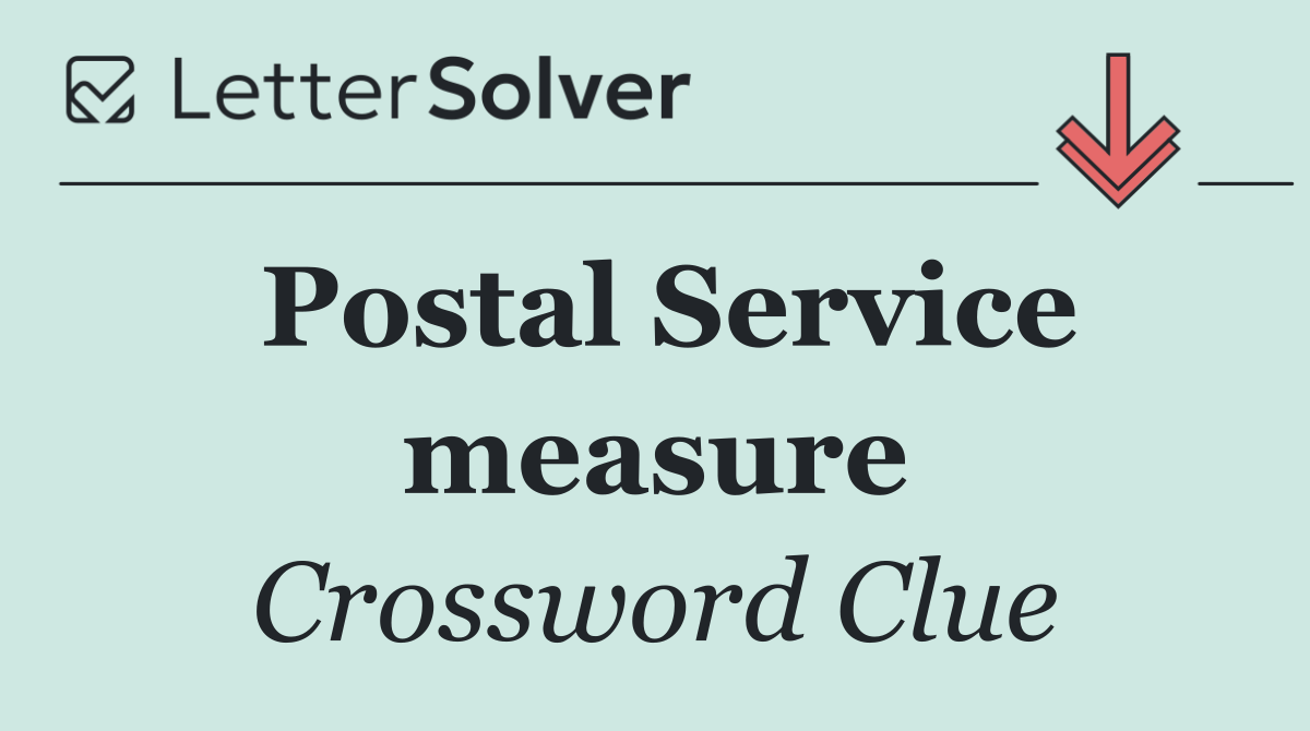 Postal Service measure