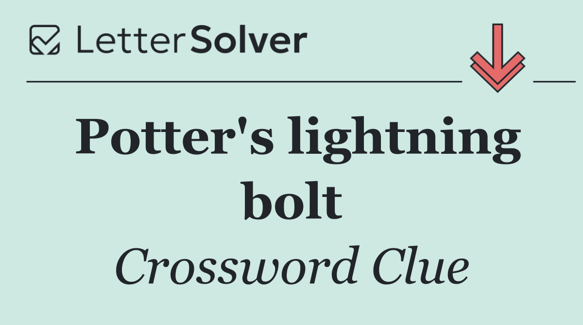 Potter's lightning bolt
