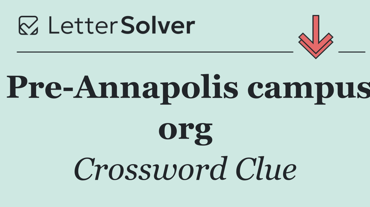 Pre Annapolis campus org