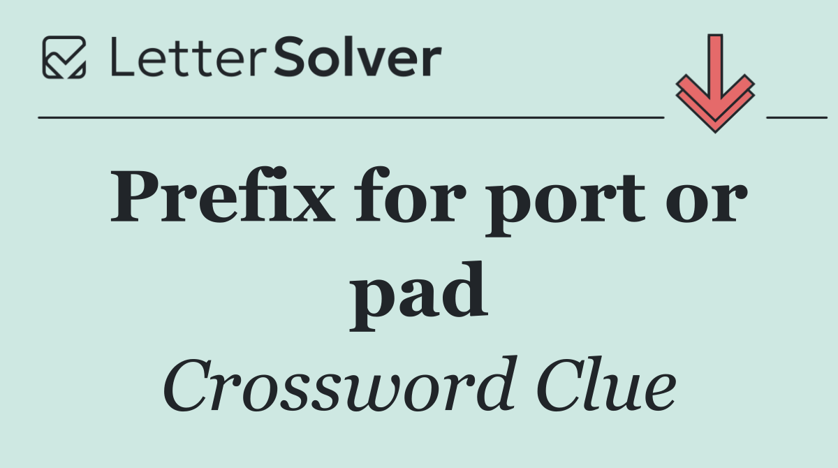 Prefix for port or pad