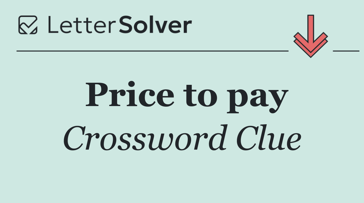 Price to pay