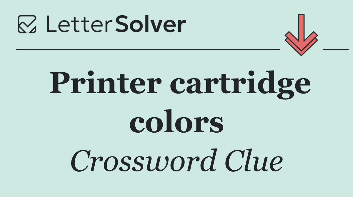 Printer cartridge colors