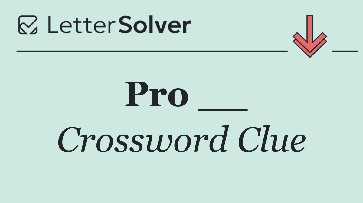 Pro __