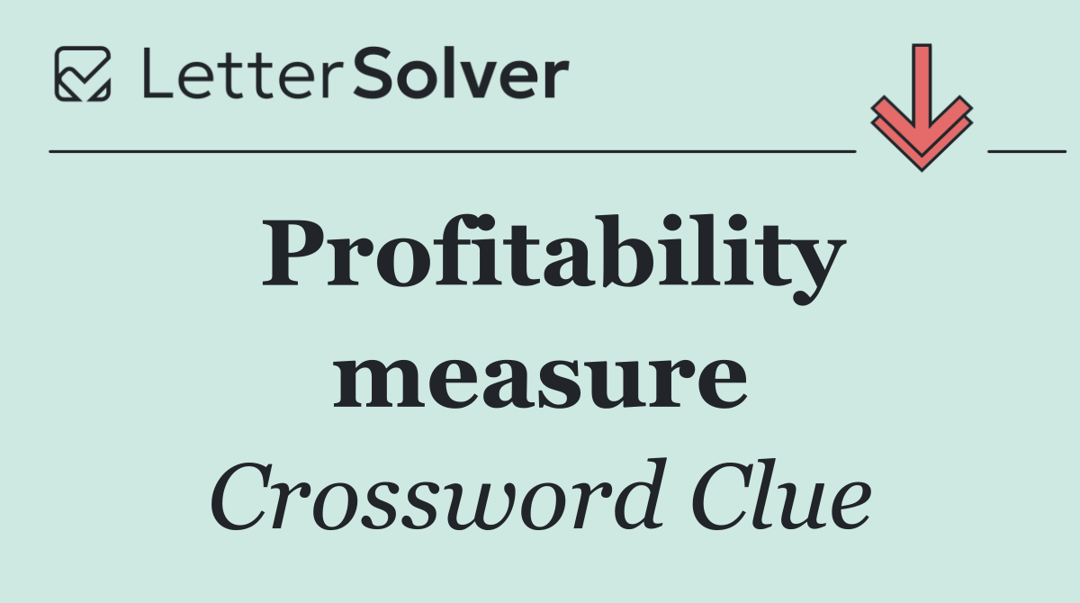 Profitability measure