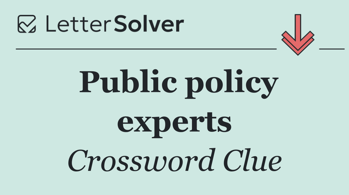 Public policy experts