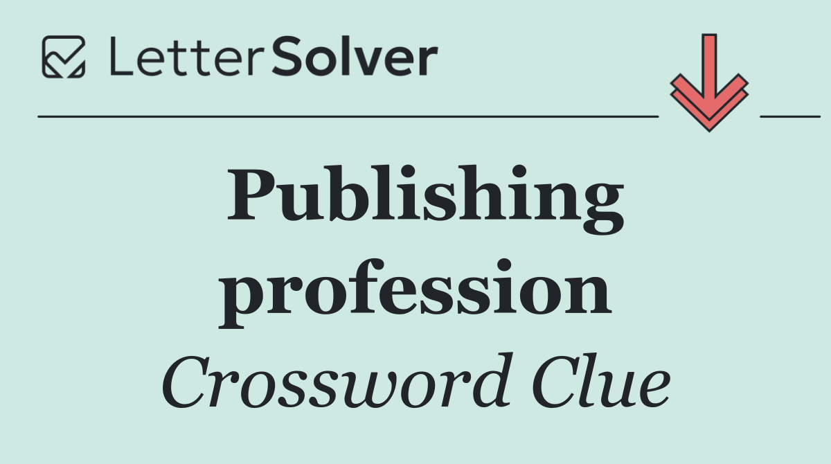 Publishing profession