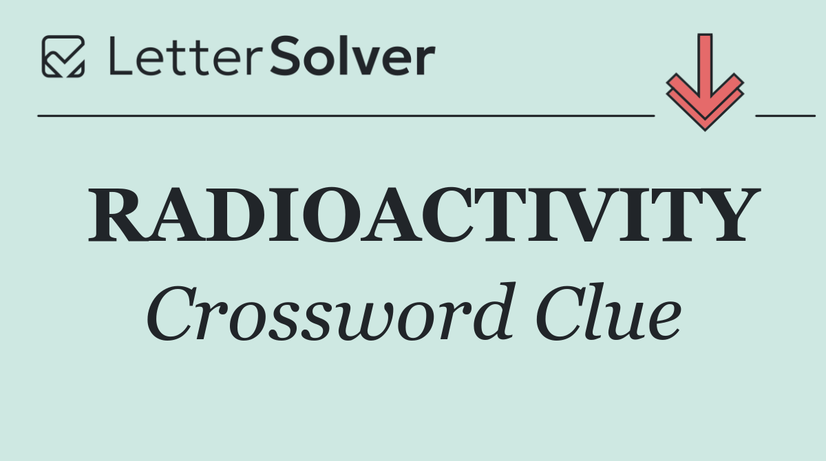 RADIOACTIVITY