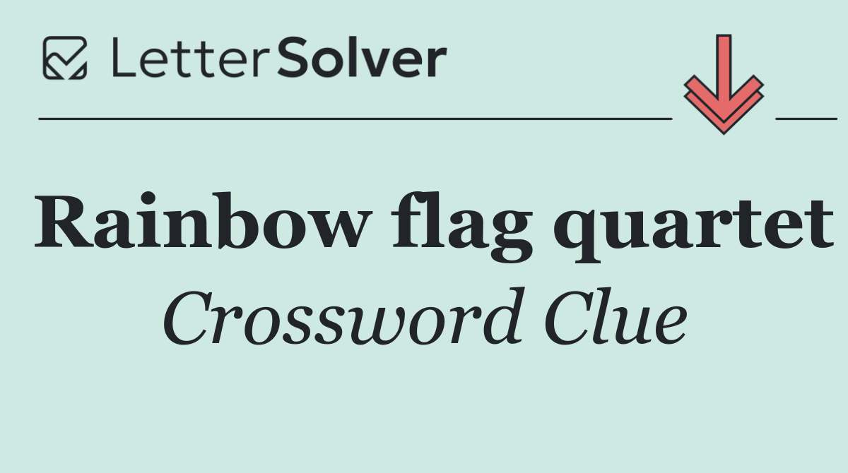 Rainbow flag quartet
