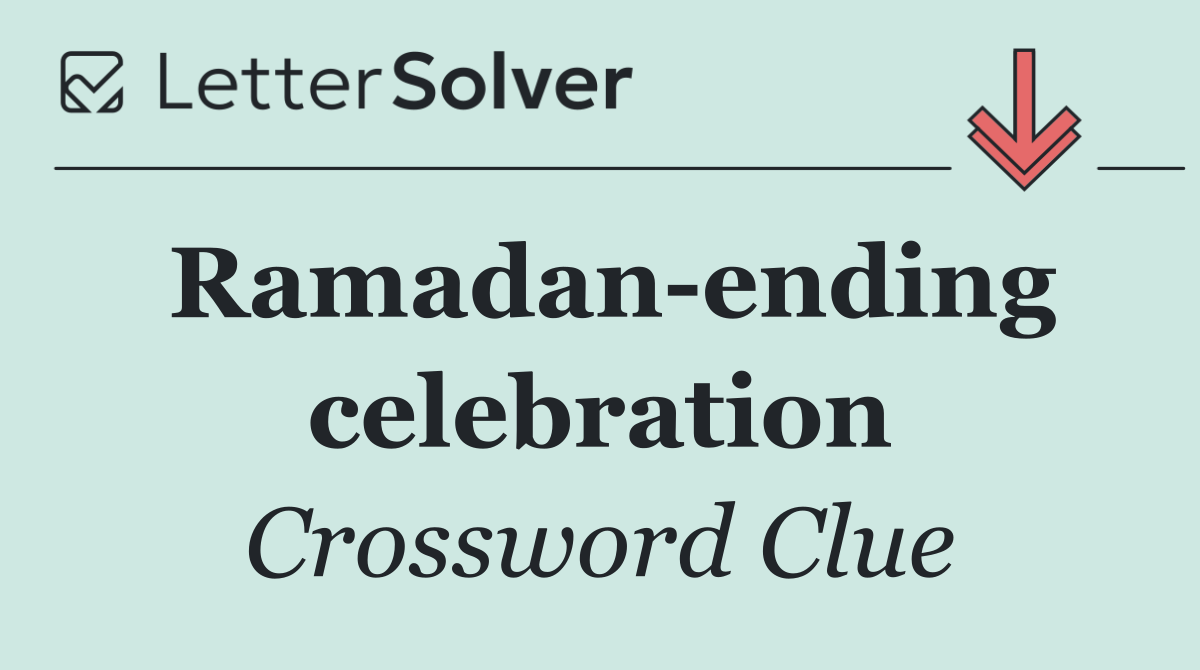 Ramadan ending celebration