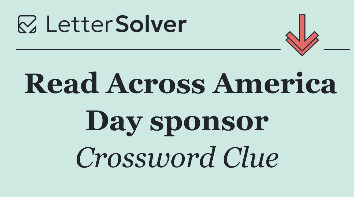 Read Across America Day sponsor