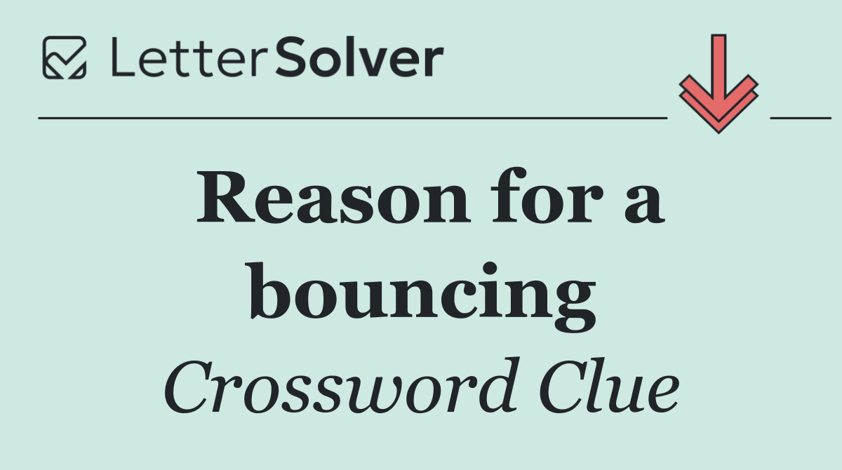 Reason for a bouncing