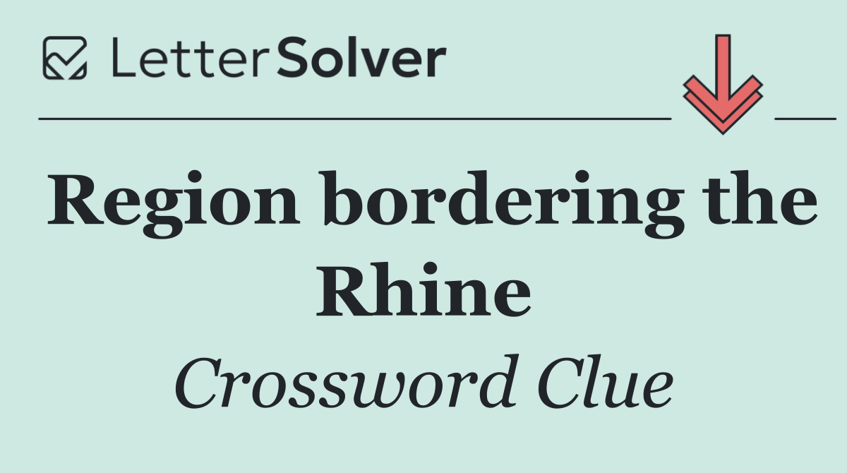 Region bordering the Rhine