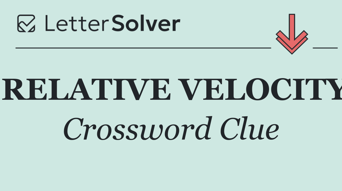 RELATIVE VELOCITY
