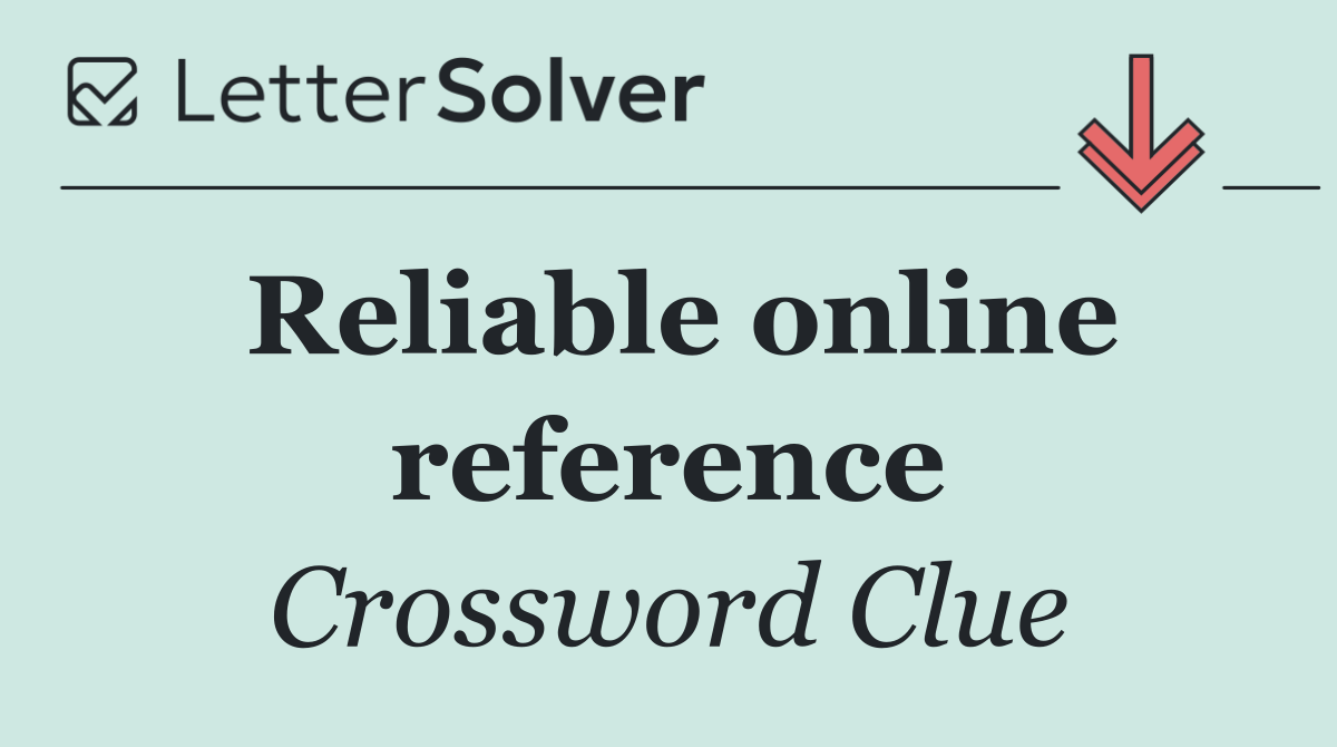 Reliable online reference