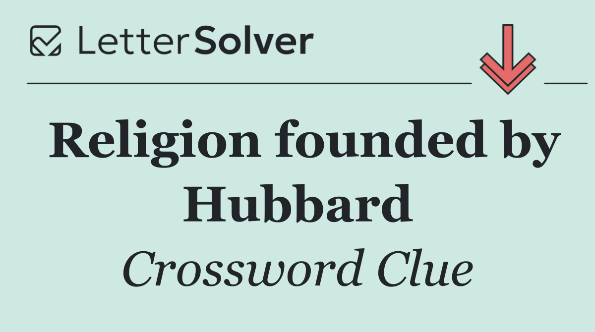 Religion founded by Hubbard