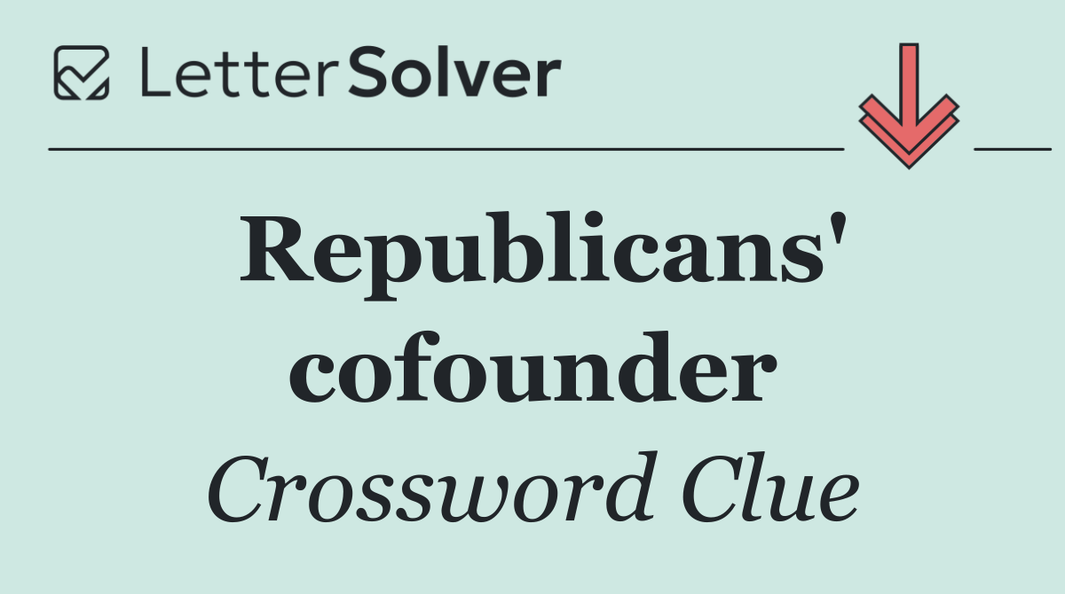 Republicans' cofounder