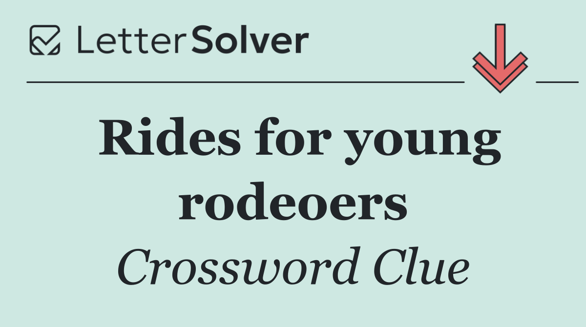 Rides for young rodeoers