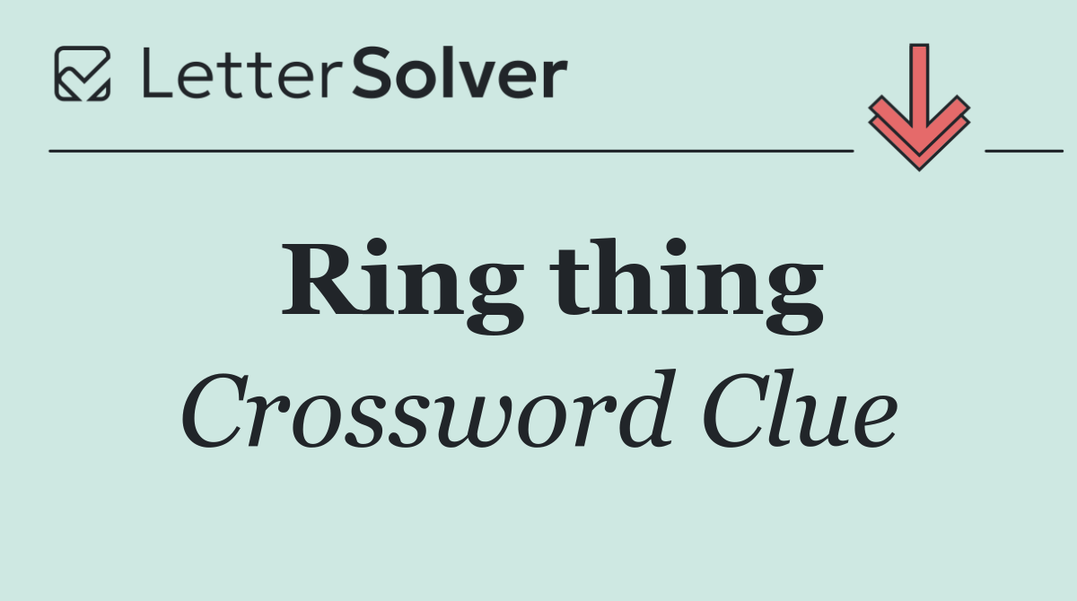 Ring thing