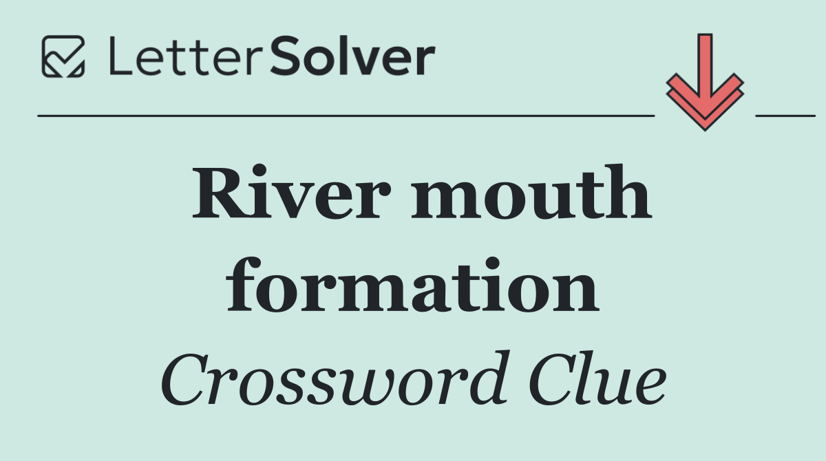 River mouth formation