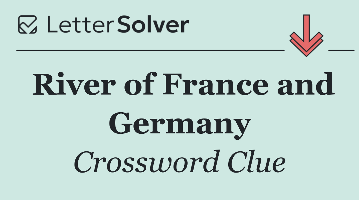River of France and Germany
