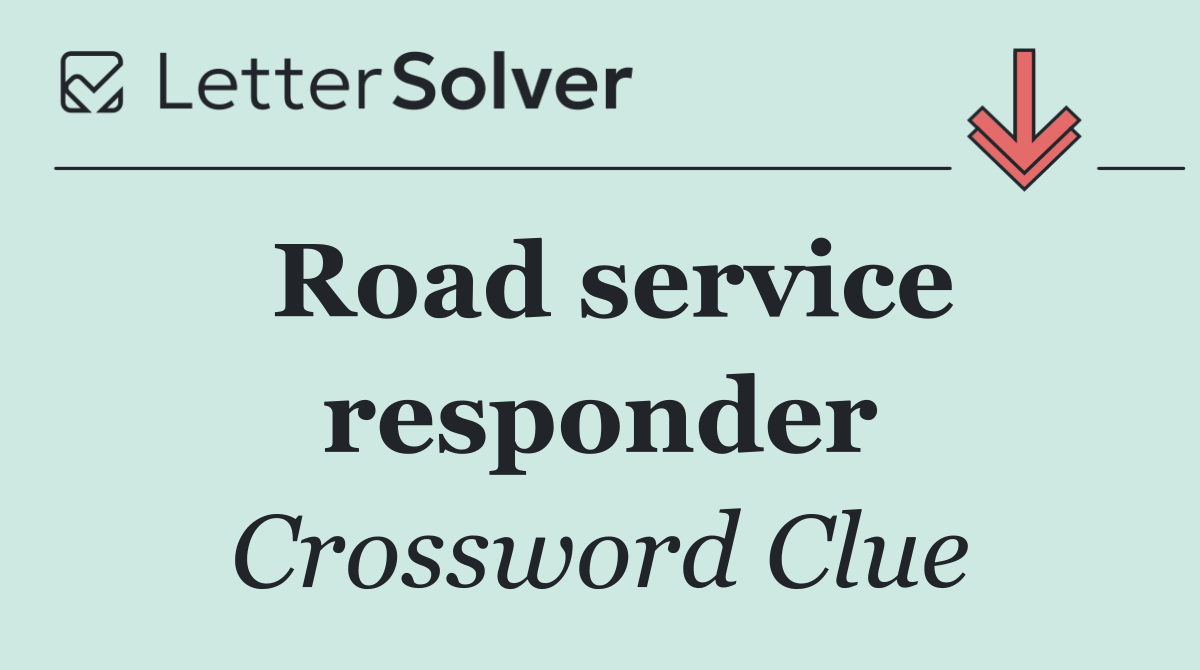 Road service responder