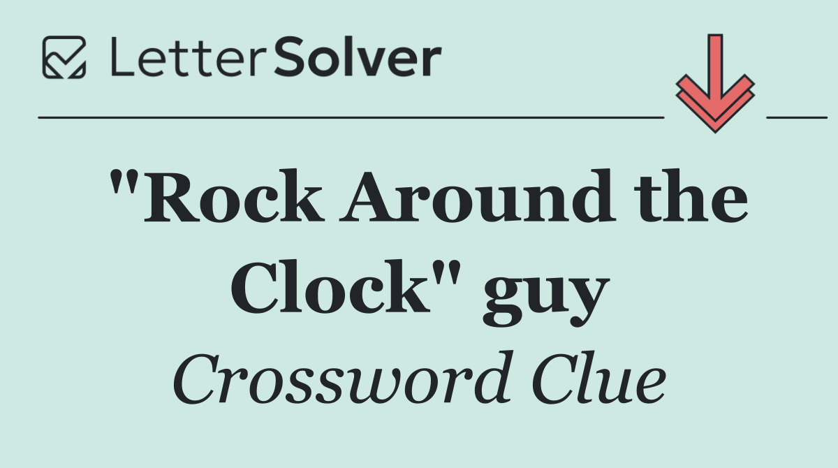 "Rock Around the Clock" guy