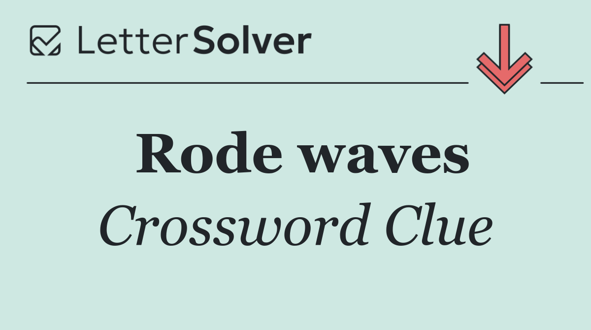 Rode waves