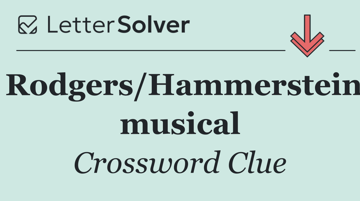 Rodgers/Hammerstein musical