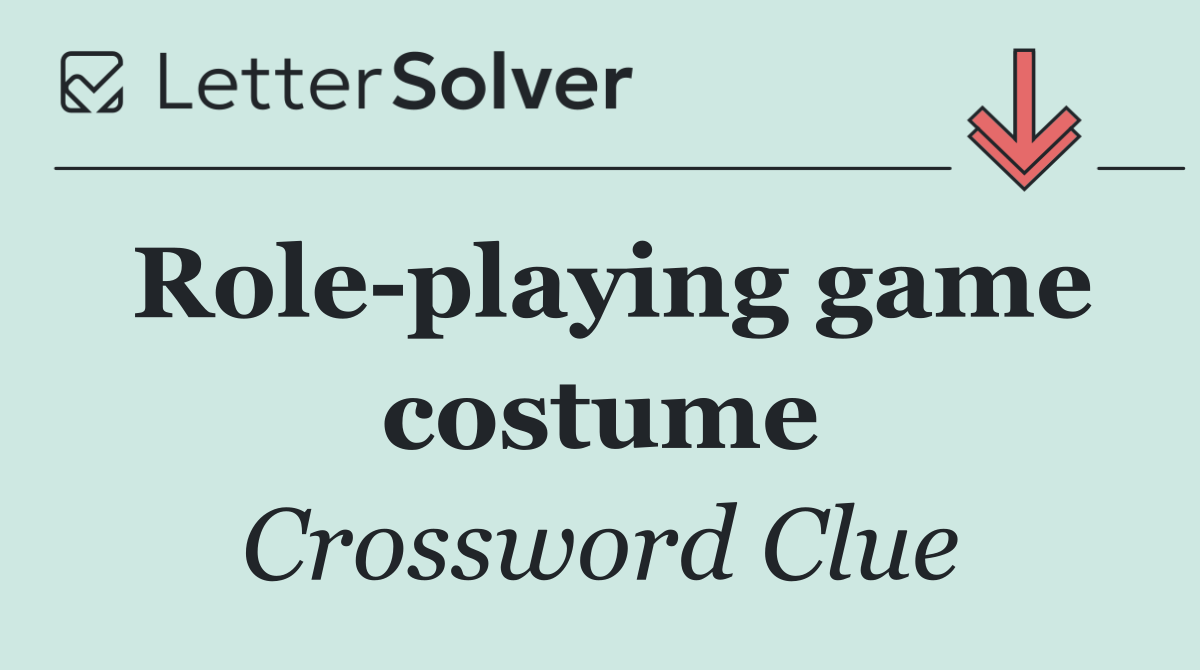 Role playing game costume