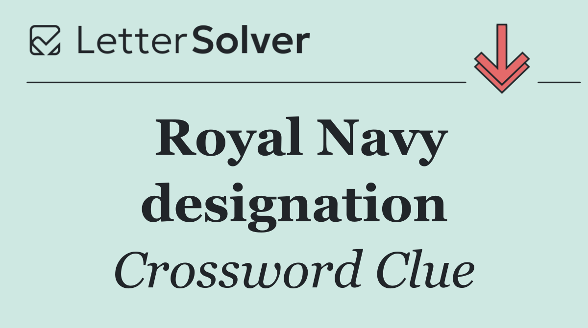 Royal Navy designation