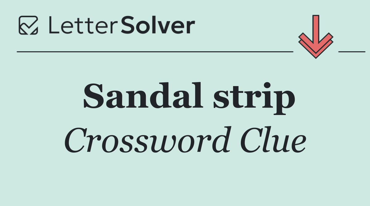 Sandal strip